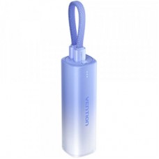 Батарея универсальная VENTION 5000mAh 20W PD, USB-C In/Out, Lightning In/Out, with cable, Gradient Blue (FHWL0)