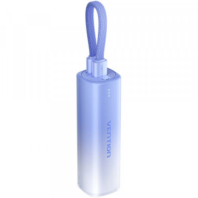 Батарея универсальная VENTION 5000mAh 20W PD, USB-C In/Out, Lightning In/Out, with cable, Gradient Blue (FHWL0)