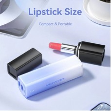 Батарея универсальная VENTION 5000mAh 20W PD, USB-C In/Out, Lightning In/Out, with cable, Gradient Blue (FHWL0) - Фото