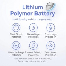 Батарея универсальная VENTION 5000mAh 20W PD, USB-C In/Out, Lightning In/Out, with cable, Gradient Blue (FHWL0) - Фото