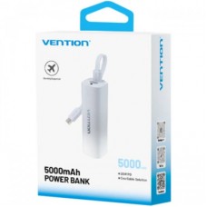 Батарея универсальная VENTION 5000mAh 20W PD, USB-C In/Out, Lightning In/Out, with cable, Gradient Gray (FHWM0) - Фото