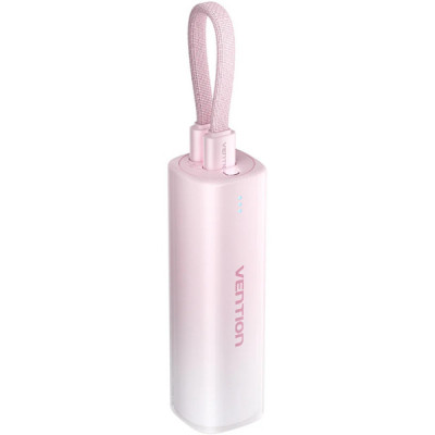 Батарея универсальная VENTION 5000mAh 20W PD, USB-C In/Out, Lightning In/Out, with cable, Gradient Red (FHWR0)