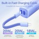 Батарея универсальная VENTION 5000mAh 20W PD, USB-C In/Out, Lightning In/Out, with cable, Gradient Yellow (FHWY0)