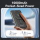 Батарея універсальна VENTION Magnetic Wireless 10000 mAh 20W PD USB-C In/Out, QI-15W Black (FHNB0)