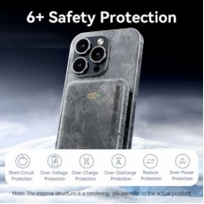 Батарея універсальна VENTION Magnetic Wireless 10000 mAh 20W PD USB-C In/Out, QI-15W Black (FHNB0) - Фото