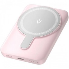 Батарея універсальна VENTION Magnetic Wireless 5000 mAh 20W PD, USB-C, QI-15W Pink (FHSP0)