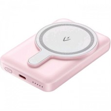 Батарея універсальна VENTION Magnetic Wireless 5000 mAh 20W PD, USB-C, QI-15W Pink (FHSP0) - Фото
