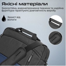 Сумка для ноутбука Promate 15.6" Satchel-MB Blue (satchel-mb.blue) - Фото