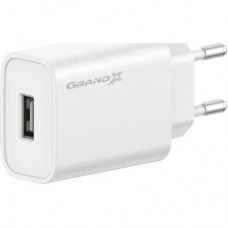 Зарядное устройство Grand-X Quick Charge QС3.0, + cable USB -> Type C 1m white (CH-550WT)
