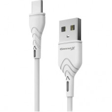 Зарядний пристрій Grand-X Quick Charge QС3.0, + cable USB -> Type C 1m white (CH-550WT) - Фото