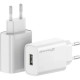 Зарядное устройство Grand-X Quick Charge QС3.0, + cable USB -> Type C 1m white (CH-550WT)