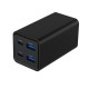 Зарядний пристрій Gembird 2xUSB-C PD65W + 2xUSB QC 3.0 30 W black (TA-UC-2A2C-PD65-01-BK)