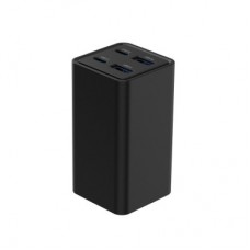 Зарядний пристрій Gembird 2xUSB-C PD65W + 2xUSB QC 3.0 30 W black (TA-UC-2A2C-PD65-01-BK) - Фото