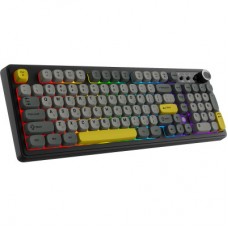 Клавіатура Ajazz AF98 Plus Wireless/Bluetooth/USB UA Black/Grey/Yellow (AF98-PLUS-BGY) Клавіатура Ajazz AF98 Plus Wireless/Bluetooth/USB UA Black/Grey/Yellow (AF98-PLUS-BGY) - Фото