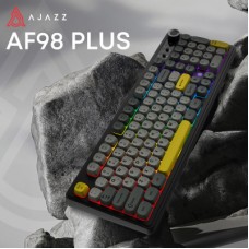 Клавіатура Ajazz AF98 Plus Wireless/Bluetooth/USB UA Black/Grey/Yellow (AF98-PLUS-BGY) Клавіатура Ajazz AF98 Plus Wireless/Bluetooth/USB UA Black/Grey/Yellow (AF98-PLUS-BGY) - Фото