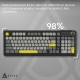 Клавиатура Ajazz AF98 Plus Wireless/Bluetooth/USB UA Black/Grey/Yellow (AF98-PLUS-BGY) Клавиатура Ajazz AF98 Plus Wireless/Bluetooth/USB UA Black/Grey/Yellow (AF98-PLUS-BGY)