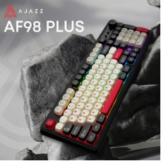 Клавіатура Ajazz AF98 Plus Wireless/Bluetooth/USB UA Black/White/Red (AF98-PLUS-BSR) Клавіатура Ajazz AF98 Plus Wireless/Bluetooth/USB UA Black/White/Red (AF98-PLUS-BSR) - Фото