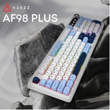 Клавіатура Ajazz AF98 Plus Wireless/Bluetooth/USB UA White/Blue (AF98-PLUS-GB) Клавіатура Ajazz AF98 Plus Wireless/Bluetooth/USB UA White/Blue (AF98-PLUS-GB) - Фото
