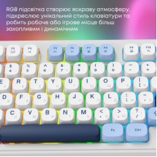 Клавіатура Ajazz AF98 Plus Wireless/Bluetooth/USB UA White/Blue (AF98-PLUS-GB) Клавіатура Ajazz AF98 Plus Wireless/Bluetooth/USB UA White/Blue (AF98-PLUS-GB) - Фото