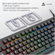 Клавіатура Ajazz AF98 USB UA Black (AF98-B) Клавіатура Ajazz AF98 USB UA Black (AF98-B) - Фото
