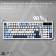Клавиатура Ajazz AF98 USB UA White/Blue (AF98-GB) Клавиатура Ajazz AF98 USB UA White/Blue (AF98-GB)