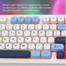 Клавіатура Ajazz AF98 USB UA White/Blue (AF98-GB) Клавіатура Ajazz AF98 USB UA White/Blue (AF98-GB) - Фото