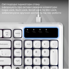 Клавіатура Ajazz AF98 USB UA White (AF98-W) Клавіатура Ajazz AF98 USB UA White (AF98-W) - Фото