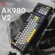 Клавиатура Ajazz AK980 V2 Gift Switch V2 Wireless/Bluetooth/USB UA Black/Grey/Yellow (AK980-V2-G-BGY) Клавиатура Ajazz AK980 V2 Gift Switch V2 Wireless/Bluetooth/USB UA Black/Grey/Yellow (AK980-V2-G-BGY)