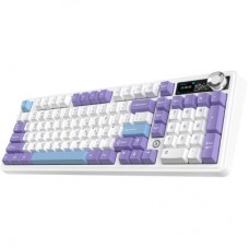 Клавіатура Ajazz Maillard V2 Maillard Switch Wireless/Bluetooth/USB UA Purple/White/Blue (AK980-V2-M-PWB) Клавіатура Ajazz Maillard V2 Maillard Switch Wireless/Bluetooth/USB UA Purple/White/Blue (AK980-V2-M-PWB) - Фото