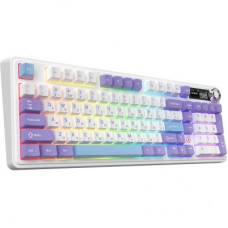 Клавіатура Ajazz AK980 V2 Gift Switch V2 Wireless/Bluetooth/USB UA White/Blue (AK980-V2-G-PWB) Клавіатура Ajazz AK980 V2 Gift Switch V2 Wireless/Bluetooth/USB UA White/Blue (AK980-V2-G-PWB) - Фото