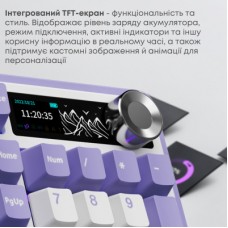 Клавіатура Ajazz Maillard V2 Maillard Switch Wireless/Bluetooth/USB UA Purple/White/Blue (AK980-V2-M-PWB) Клавіатура Ajazz Maillard V2 Maillard Switch Wireless/Bluetooth/USB UA Purple/White/Blue (AK980-V2-M-PWB) - Фото
