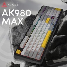 Клавиатура Ajazz AK980 MAX Magnetic Switch USB UA Black/Grey/Yellow (AK980-MAX-M-BGY) Клавиатура Ajazz AK980 MAX Magnetic Switch USB UA Black/Grey/Yellow (AK980-MAX-M-BGY) - Фото