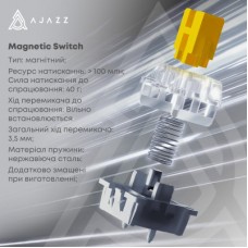 Клавіатура Ajazz AK980 MAX Magnetic Switch USB UA White/Blue (AK980-MAX-M-BWDB) Клавіатура Ajazz AK980 MAX Magnetic Switch USB UA White/Blue (AK980-MAX-M-BWDB) - Фото