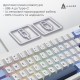 Клавіатура Ajazz AK650 Sea Salt Switch USB UA White/Blue (AK650-SS-BWB) Клавіатура Ajazz AK650 Sea Salt Switch USB UA White/Blue (AK650-SS-BWB)