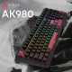 Клавиатура Ajazz AK980 Red Switch USB UA Black (AK980-R-BR) Клавиатура Ajazz AK980 Red Switch USB UA Black (AK980-R-BR)