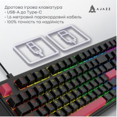 Клавиатура Ajazz AK980 Red Switch USB UA Black (AK980-R-BR) Клавиатура Ajazz AK980 Red Switch USB UA Black (AK980-R-BR) - Фото