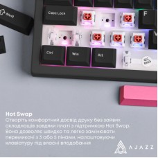 Клавиатура Ajazz AK980 Red Switch USB UA Black (AK980-R-BR) Клавиатура Ajazz AK980 Red Switch USB UA Black (AK980-R-BR) - Фото