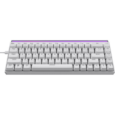 Клавиатура Ajazz NK68 Red Switch USB UA White (NK68-R-W)