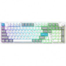 Клавиатура GamePro Asgard Drakkar Keychron Super Red Switch Wireless/Bluetooth/USB UA White (MK305WH) - Фото