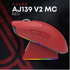 Мышка Ajazz AJ139 V2 MC Wireless/Bluetooth/USB Red (AJ139-V2-MC-R) Мышка Ajazz AJ139 V2 MC Wireless/Bluetooth/USB Red (AJ139-V2-MC-R) - Фото