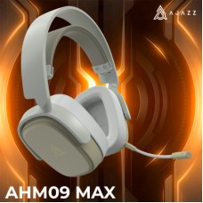 Наушники Ajazz AHM09 MAX 3-Mode Gray/White (AHM09-MAX-GW) Наушники Ajazz AHM09 MAX 3-Mode Gray/White (AHM09-MAX-GW) - Фото