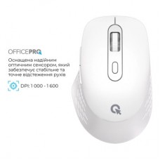 Мышка OfficePro M265W Wireless/Bluetooth Silent Click White (M265W) - Фото