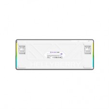Клавіатура Hator Hellyberry HK60 Mechanical Linear RGB USB UA White/Violet (HK60) - Фото