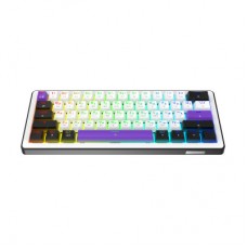 Клавиатура Hator Hellyberry HK60 Mechanical Linear RGB Wireless/Bluetooth/USB UA White/Violet (HK60_wireless) - Фото