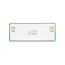 Клавиатура Hator Hellyberry HK60 Mechanical Linear RGB Wireless/Bluetooth/USB UA White/Violet (HK60_wireless) - Фото