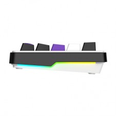 Клавиатура Hator Hellyberry HK60 Mechanical Linear RGB Wireless/Bluetooth/USB UA White/Violet (HK60_wireless) - Фото
