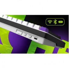 Клавиатура Hator Hellyberry HK60 Mechanical Linear RGB Wireless/Bluetooth/USB UA White/Violet (HK60_wireless) - Фото