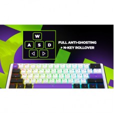 Клавиатура Hator Hellyberry HK60 Mechanical Linear RGB Wireless/Bluetooth/USB UA White/Violet (HK60_wireless) - Фото