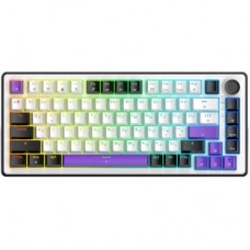 Клавіатура Hator Hellyberry HK75 Mechanical Linear RGB USB UA White/Violet (HK75) - Фото