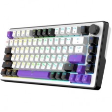 Клавіатура Hator Hellyberry HK75 Mechanical Linear RGB USB UA White/Violet (HK75) - Фото